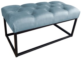 Ławka CHESTERFIELD LOFT BL06 pufa podnóżek metal