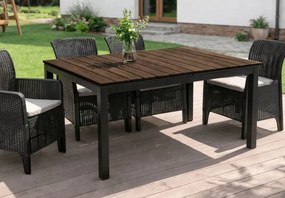 Stół ogrodowy rozkładany Lorini metalowy taras loft