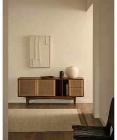 Beżowy wełniany dwustronny dywan tkany ręcznie 160x230 cm Nifelia – Kave Home