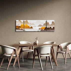 Obraz - Góry we mgle (170x50 cm)