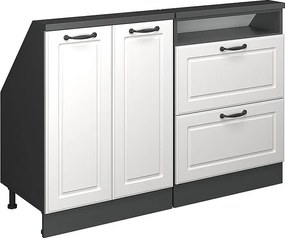 Szafka kuchenna na dach skośny biały domek wiejski 120x46x81.6 r-line