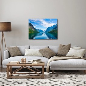 Obraz - Jezioro Lovatnet (70x50 cm)