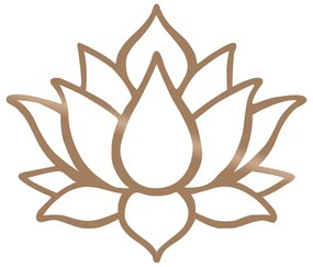 Dekoracja ścienna w kolorze złota Wallity Lotus