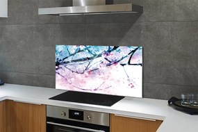 Szklany Panel Gałęzie Drzewa na tle Nieba