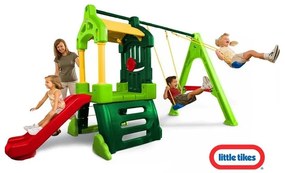 Plac zabaw little tikes clubhouse zjeżdżalnia huśtawka