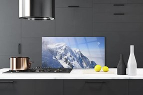 Szkło do Kuchni na Ścianę Błękitne Szczyty Gór