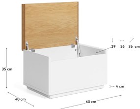 Skrzynia w dekorze dębu 60x35 cm Abilen – Kave Home