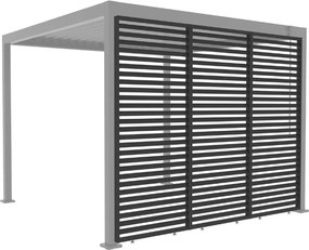 ZESTAW 3X ŚCIANKA ŻALUZJOWA DO PEREGOLI ANTRACYTOWA 3m ORIGIN