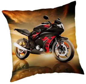 Poduszka dziecięca 40x40 cm Motorbike "Red" – Jerry Fabrics