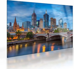 Obraz na szkle - miasto Melbourne (70x50 cm)