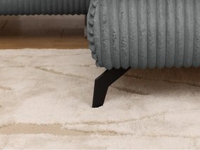 Szary sztruksowy narożnik (prawostronny/w kształcie litery L) Marbeya – Ropez