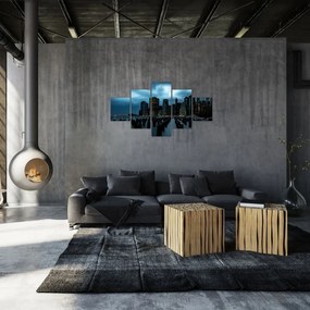 Obraz  - Widok na drapacze chmur Nowego Jorku (125x70 cm)