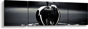 Obraz czarnego jabłka (170x50 cm)