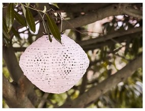 Biały zewnętrzny lampion solarny LED (wysokość 22 cm) Harwood – House Nordic