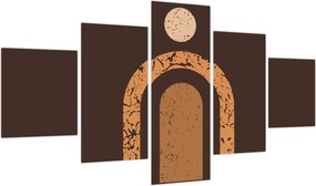 Obraz - Pomarańczowe łuki N⁰3 (125x70 cm)