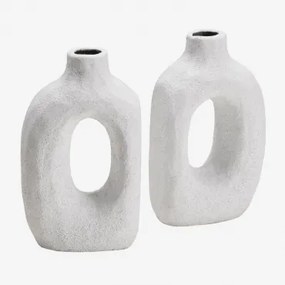 Ceramic Bookends Offred Biała - Sklum