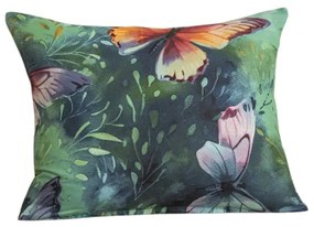 Dekoracyjna poszewka na poduszkę KOLOROWY MOTYL 40x50 cm, kolorowa