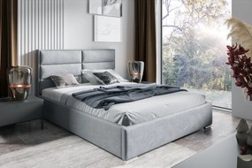 Łóżko tapicerowane z pojemnikiem na pościel Box Pv1