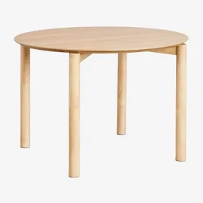 Stół Okrągły Jadalny Ø110 Cm Z Płyty Mdf Munden Roble - Sklum
