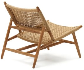 Drewniany fotel ogrodowy w naturalnym kolorze Codolar – Kave Home