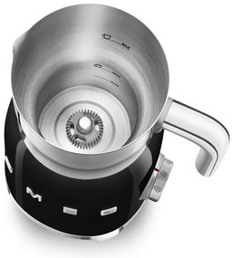 Czarny spieniacz do mleka Retro Style – SMEG
