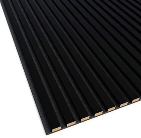 Akustyczne panele lamelowe 2 szt. czarny mat H4-N07