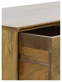 Brązowa niska komoda z litego drewna 114x80 cm Espita – Light &amp; Living