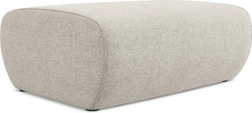 Pufa - z tkaniny szenilowej - srebrny - NANEA