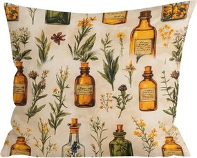 Poszewka na poduszkę z mikrofibry APOTHECARY 45x45 cm, kremowy