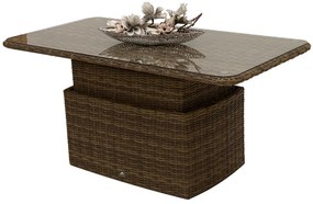 Rattanowy zestaw modułowy BORNEO LUXURY dla 5 osób (brązowy)