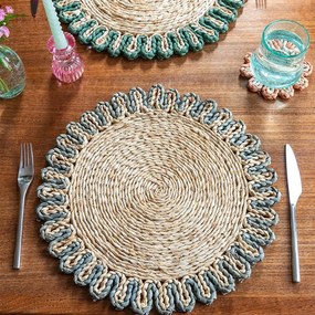 Mata stołowa z liści kukurydzy ø 38 cm Corn Husk – Rex London