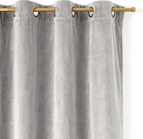 Zasłona gotowa welurowa na przelotkach 140x250 SZARA Virella