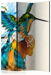 Parawan akustyczny Zwierzęta 135x172 cm 3-częściowy wielokolorowy ARTGEIST B