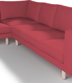 Pokrowiec na sofę narożną Norsborg 5-osobową kolor czerwony tkanina strukturalna