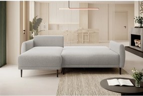 Narożnik BONO z funkcją spania Drewniane nóżki Eleganckie podłokietniki Głębokie siedzisko Lewa strona Barrel 03