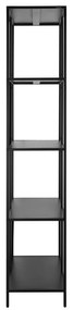 Czarny metalowy regał 75x180 cm Charleston – Støraa