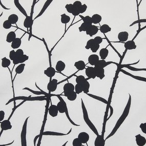 PrzytulneMieszkanie.pl PrzytulneMieszkanie.pl Pościel z bawełny renforcé BERRIES biało-czarna Rozmiar pościeli: 80 x 80 cm | 135 x 200 cm