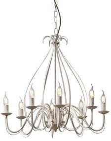 Klasyczna lampa wisząca kremowa 8-światłowa - Giuseppe Rustykalny / Vintage Oswietlenie wewnetrzne