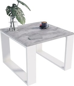 Industrialna ława kawowa do salonu beton + biały H0-W09