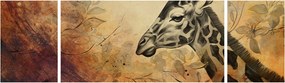 Obraz - Żyrafa, malarstwo (170x50 cm)