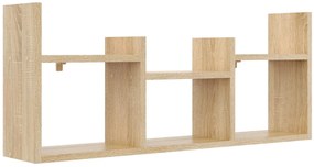 Skandynawska Wisząca Półka Ścienna Dąb Sonoma F4-L36