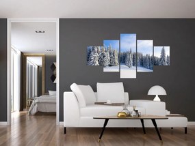 Obraz - Zima w lasach (125x70 cm)