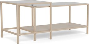 Szare stalowe stoliki zestaw 2 szt. 50x90 cm Seaford – Actona