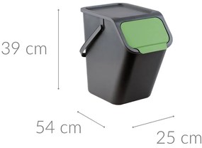 Pojemnik do segregacji odpadów 25l, BINI