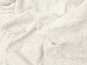 PrzytulneMieszkanie.pl Frotte prześcieradło EXCLUSIVE jasnokremowe 90 x 200 cm