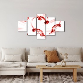 Obraz serce z dymu (125x70 cm)