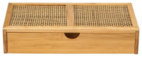 Bambusowy organizer łazienkowy Wenko Allegre, 28x6 cm