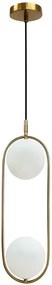 Złoty żyrandol wiszący w stylu glamour - M081 D5-R50