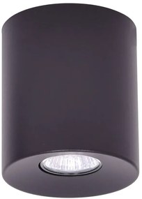 Czarny plafon sufitowy walec spot - A215 M8-C89