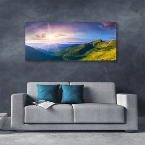 Obraz canvas Słoneczna Hala pod Szczytami